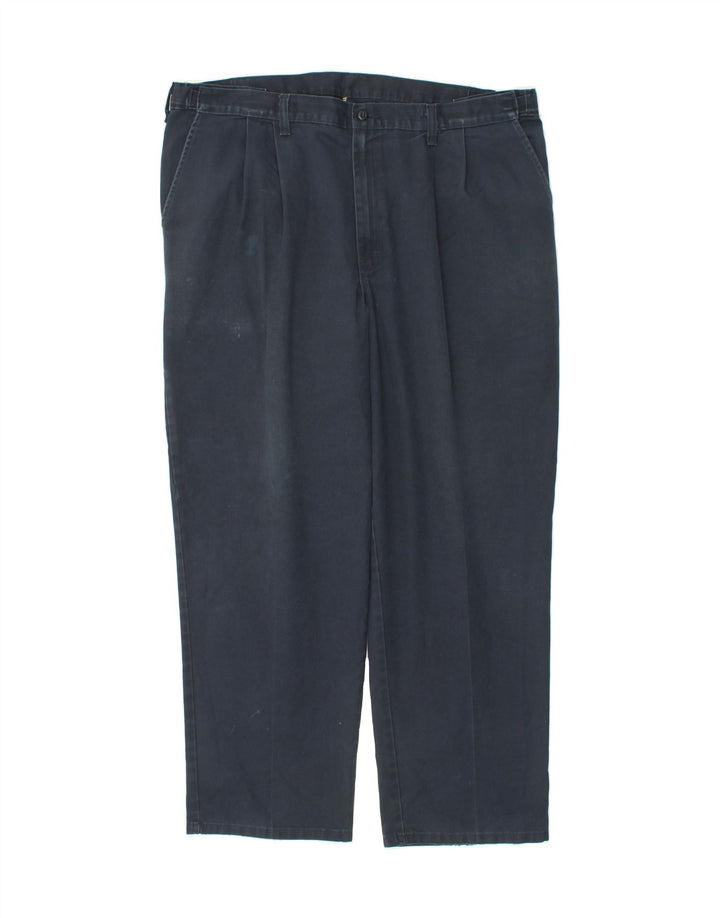DICKIES Mens Pegged Cargo Trousers W42 L30  Navy Blue Polyester Vintage Dickies and Second-Hand Dickies from Messina Hembry 