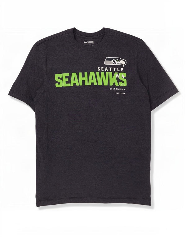Nike Mens Seattle Seahawks Graphic T-Shirt Top Medium Grey Polyester