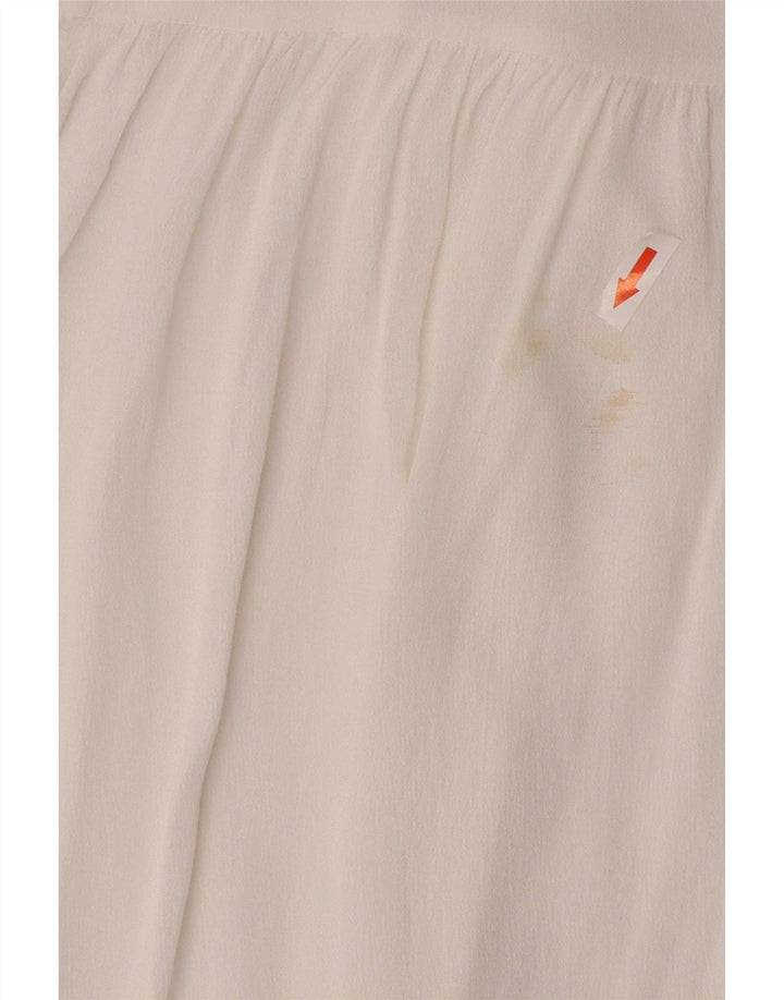 Zara Dame Langærmet Regular Fit Skjorte UK 12 Medium White