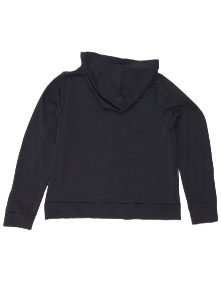 Under Armour Boys Zip Hættetrøje Sweater 11-12 År Stor Sort Polyester