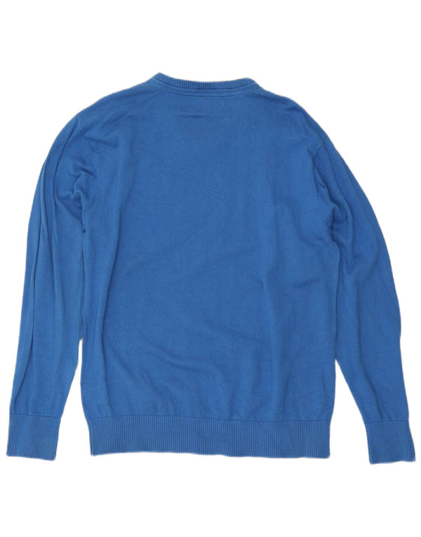 Besætningstøj Herre V-hals sweater XL Blå Bomuld