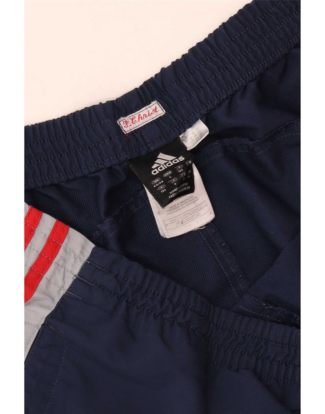 Adidas Træningsdragtsbukser til mænd UK 44/46 Large Navy Blue Polyester