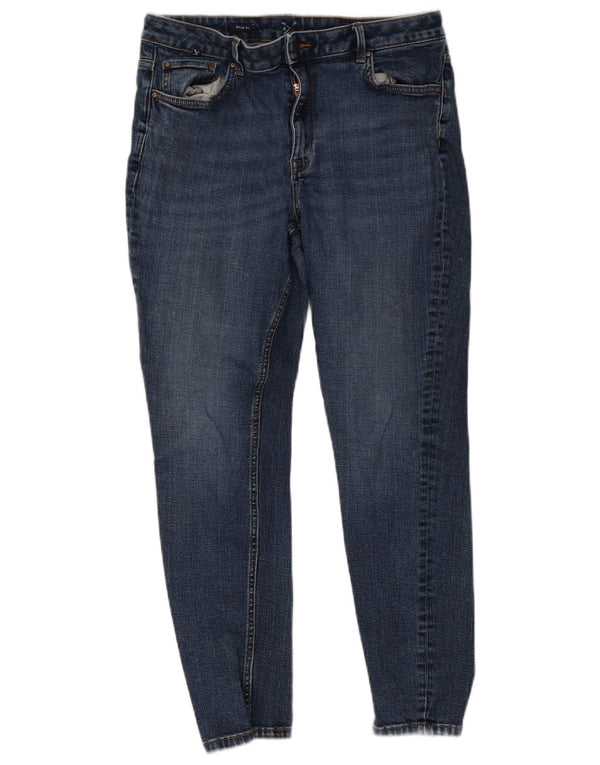 Besætningstøj Dame Skinny Jeans UK 16 Large W34 L28 Marineblå Bomuld