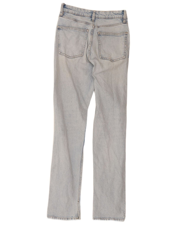 Zara Dame Straight Jeans EU 36 XS W26 L30 Blå