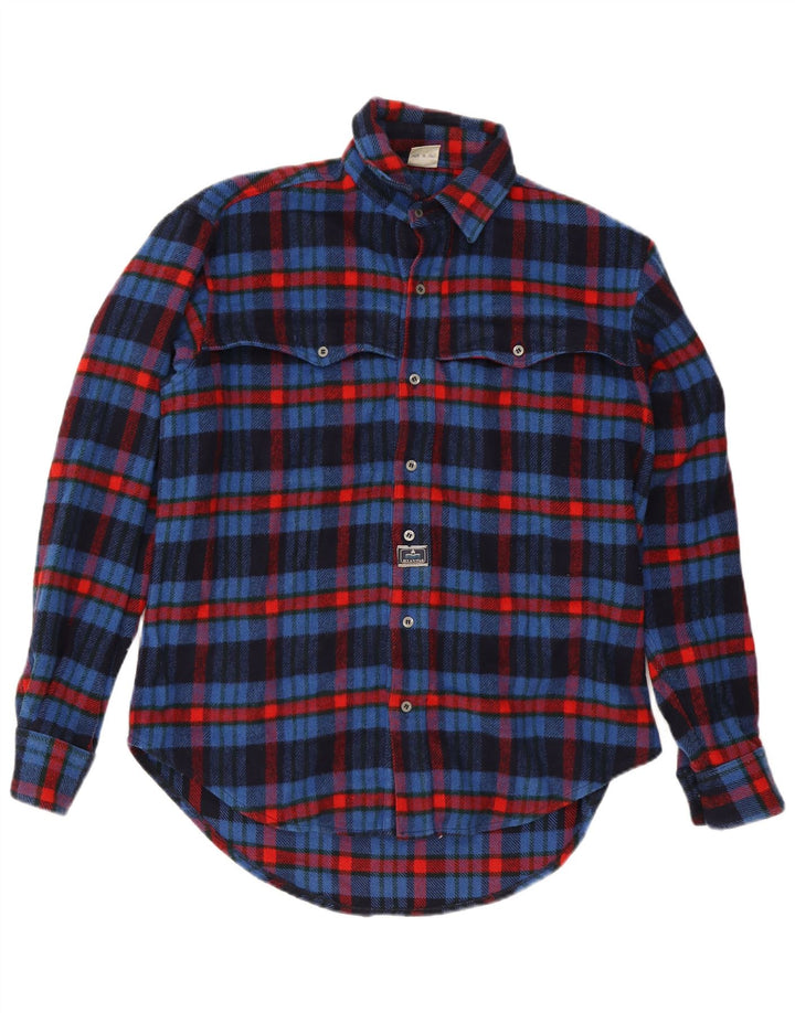 OCEAN STAR Mens Flannel Shirt Large Blue Check Vintage Ocean Star and Second-Hand Ocean Star from Messina Hembry 