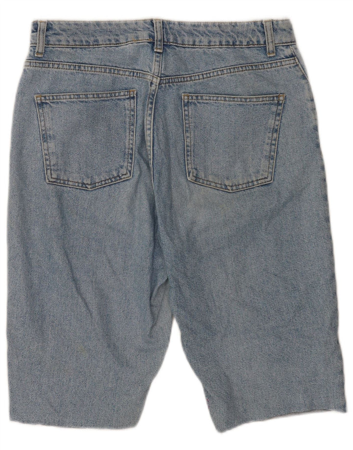 Topshop Dame Mom Denim Shorts Medium W30 Blå Bomuld