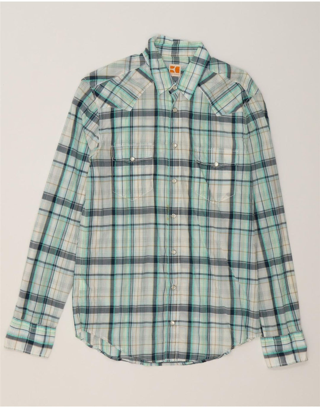 HUGO BOSS Herreskjorte Medium Blue Ternet Bomuld