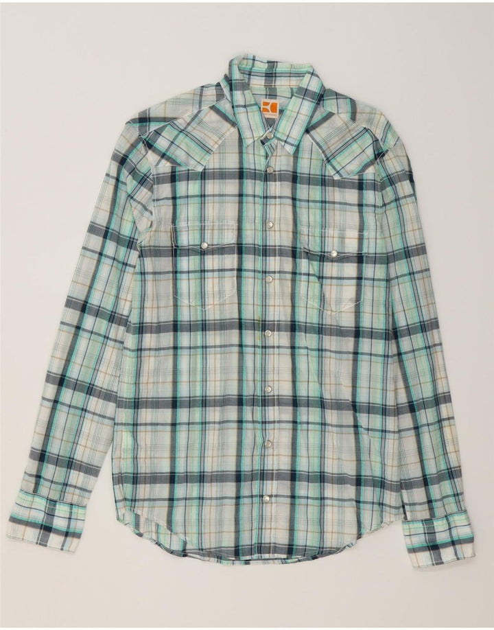 HUGO BOSS Herreskjorte Medium Blue Ternet Bomuld