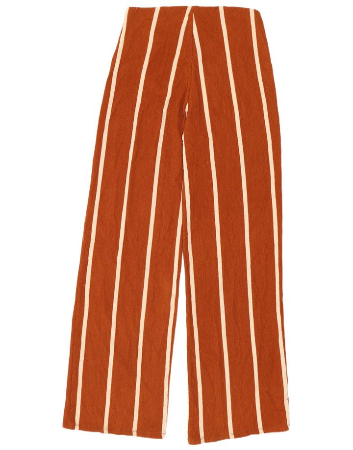 Zara Damebukser med brede ben Medium W28 L31 Brun stribet polyester