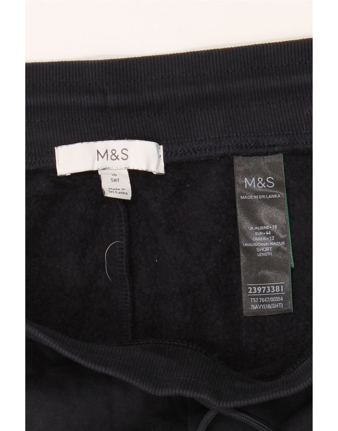 MARKS & SPENCER Womens Tracksuit Trousers Joggers UK 16 Large  Navy Blue Vintage Marks & Spencer and Second-Hand Marks & Spencer from Messina Hembry 