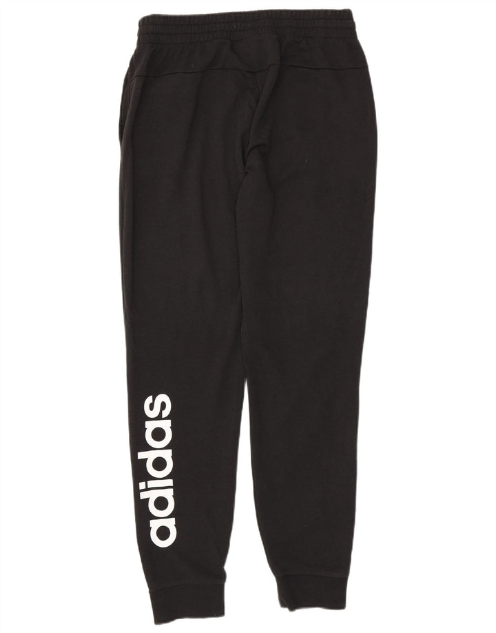 ADIDAS grafiske træningsdragtbukser til kvinder, joggere UK 12/14 Medium Black