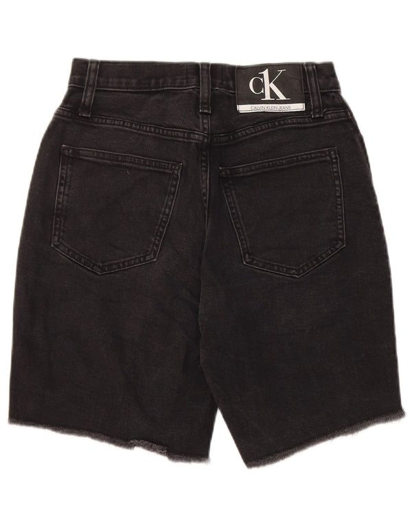 Calvin Klein Dame Mom Denimshorts med høj talje W25 XS Sort