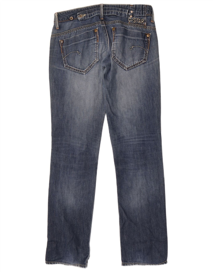 G-Star Dame Straight Jeans W28 L34 Blå Bomuld