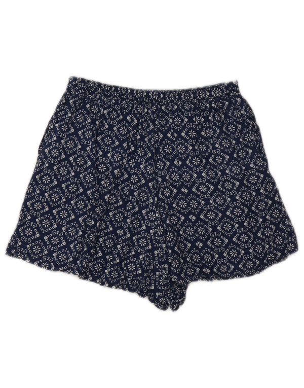Abercrombie & Fitch Womens High Waist Hot Pants Small W26 Navy Blue Floral