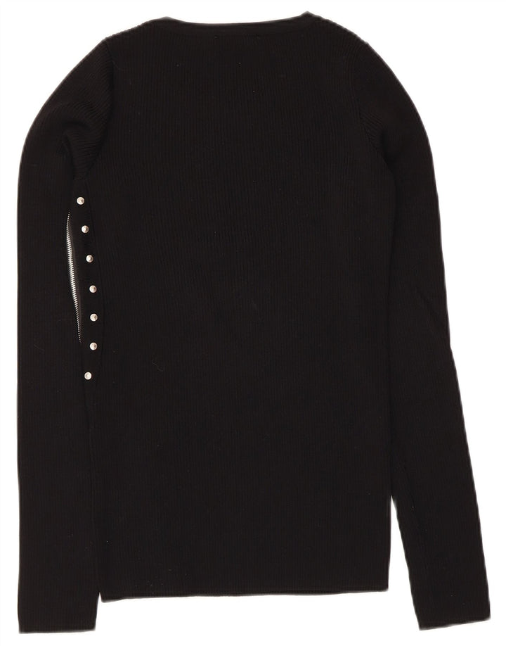 Zara Dametop Langærmet UK 12 Medium Sort