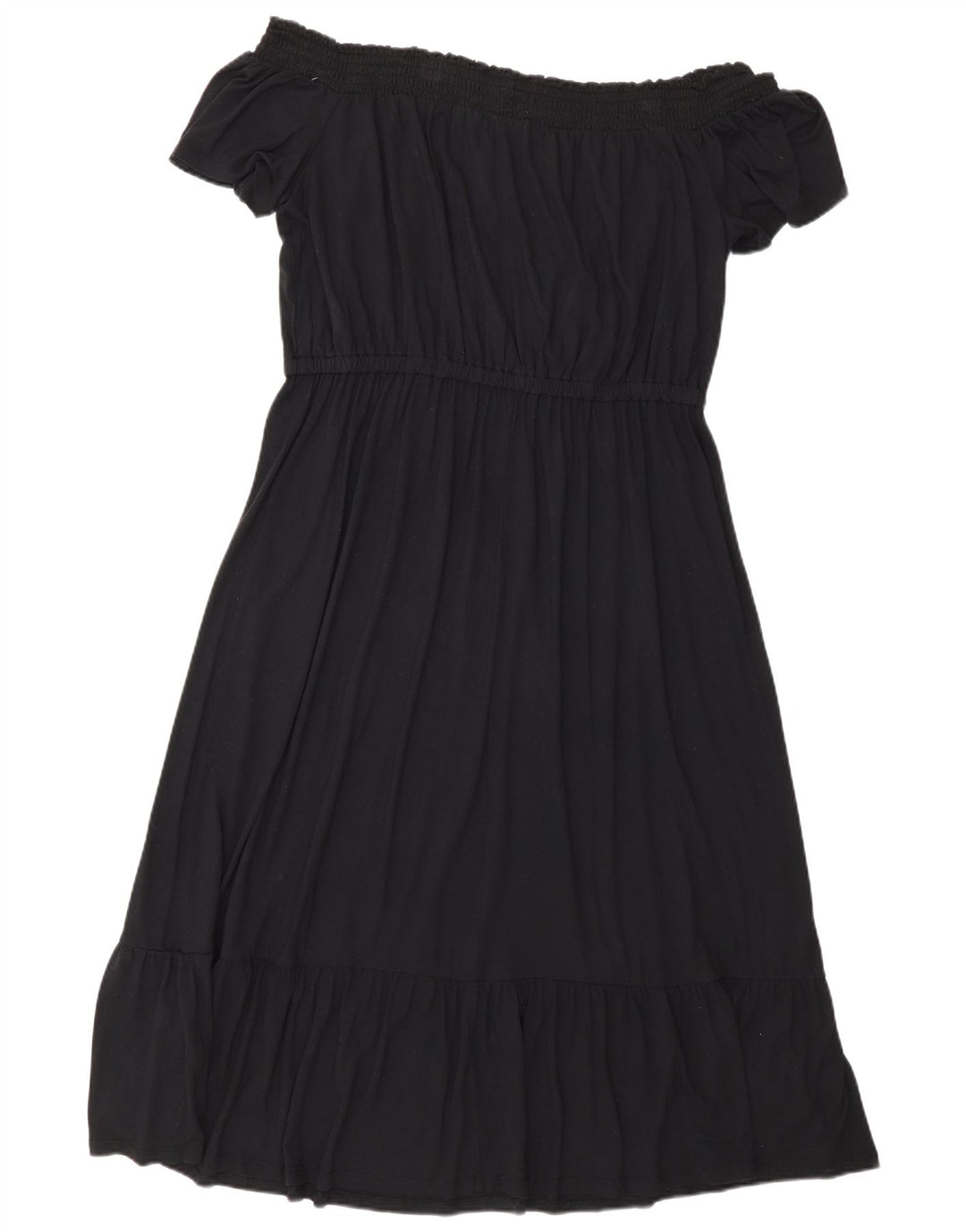 Old Navy Dame Off Shoulder Kjole UK 16 Large Black Rayon
