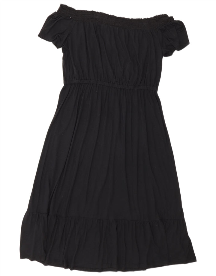 Old Navy Dame Off Shoulder Kjole UK 16 Large Black Rayon