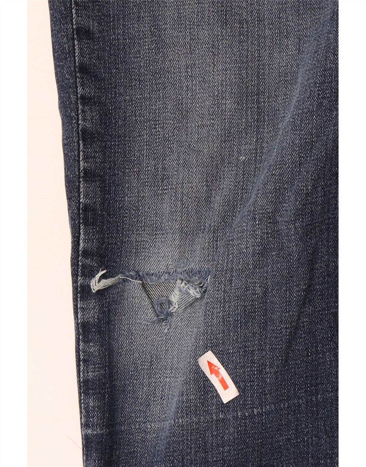 Gap Herre Distressed Slim Jeans W34 L32 Blå Bomuld