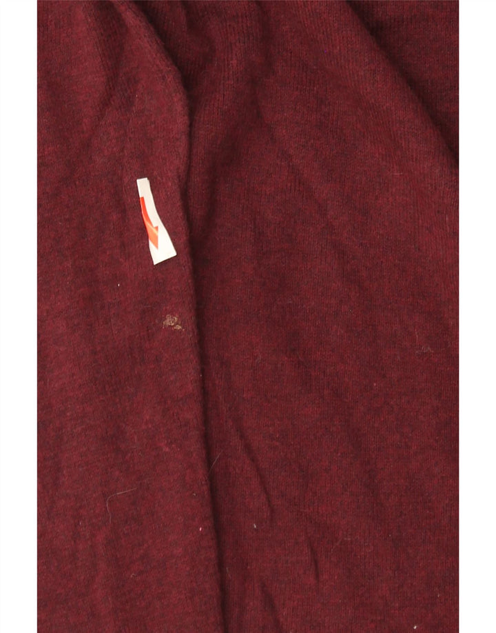 Superdry Sweater med rund hals til mænd Medium Bourgogne bomuld