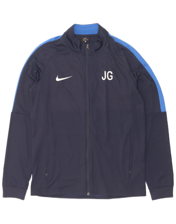 Nike Herre Dri Fit Grafisk træningsdragt Topjakke Medium Navy Blue Colourblock