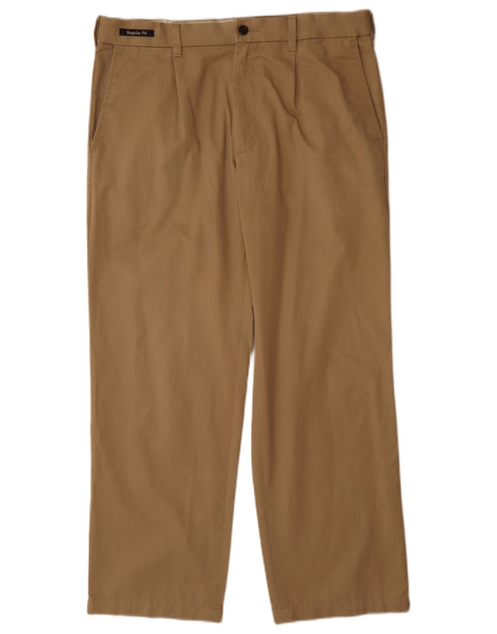 Marks & Spencer Herre Blue Harbor Regular Fit Chinobukser W34 L29 Beige