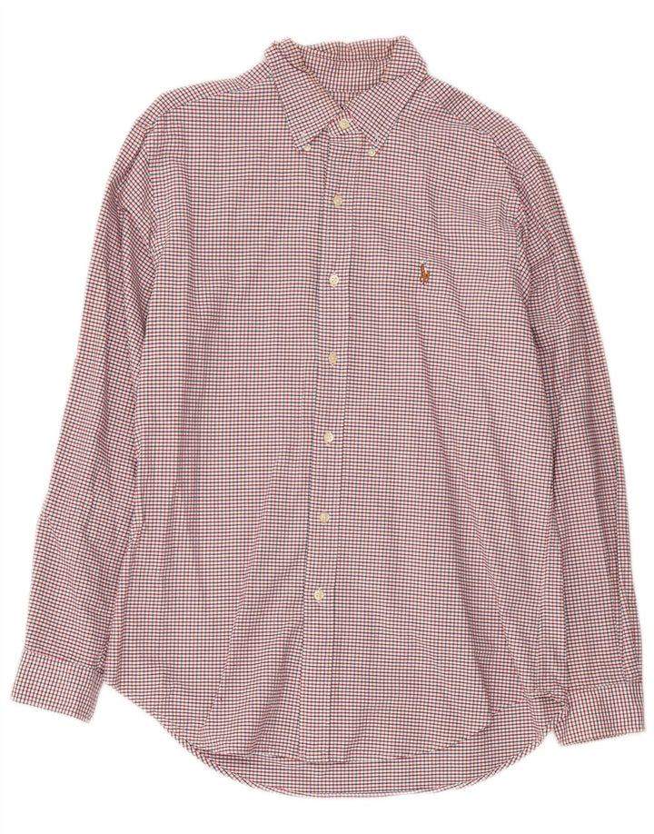 Ralph Lauren Herre Classic Fit Flanellskjorte Medium Rød Gingham Bomuld