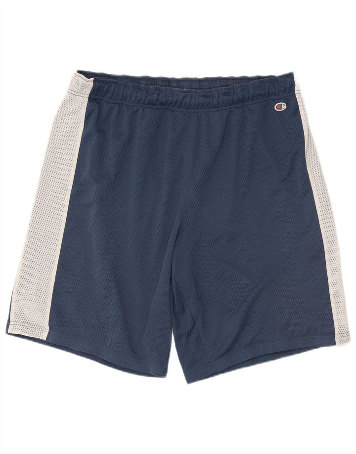 Champion Herre sportsshorts XL Navy Blue Colourblock Polyester