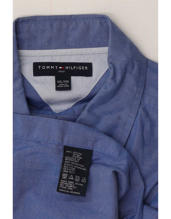 Tommy Hilfiger Herreskjorte 2XL Blå Bomuld