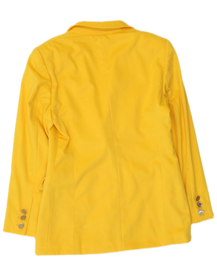 Escada Dame Margaretha Ley 2-knaps blazerjakke EU 38 Medium Gul