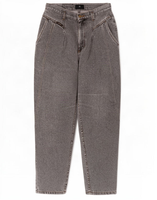 Lee Womens High Waist Tapered Jeans US 12 Large W28 L28 Grey