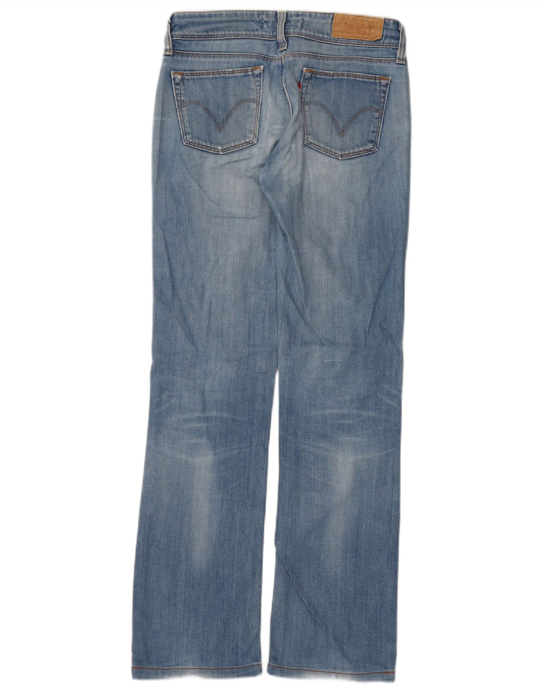 Levi's Dame 570 Straight Jeans W28 L30 Blå Bomuld