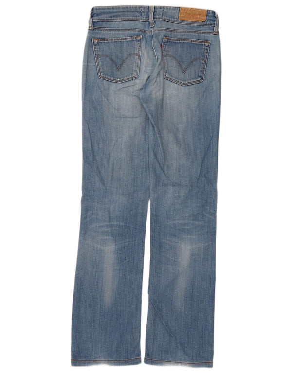 Levi's Womens 570 Straight Jeans W28 L30 Blue Cotton