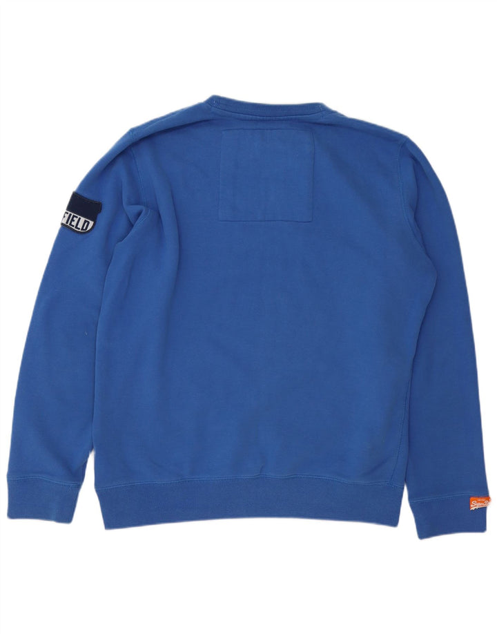 Superdry grafisk sweatshirt til mænd 2XL blå bomuld