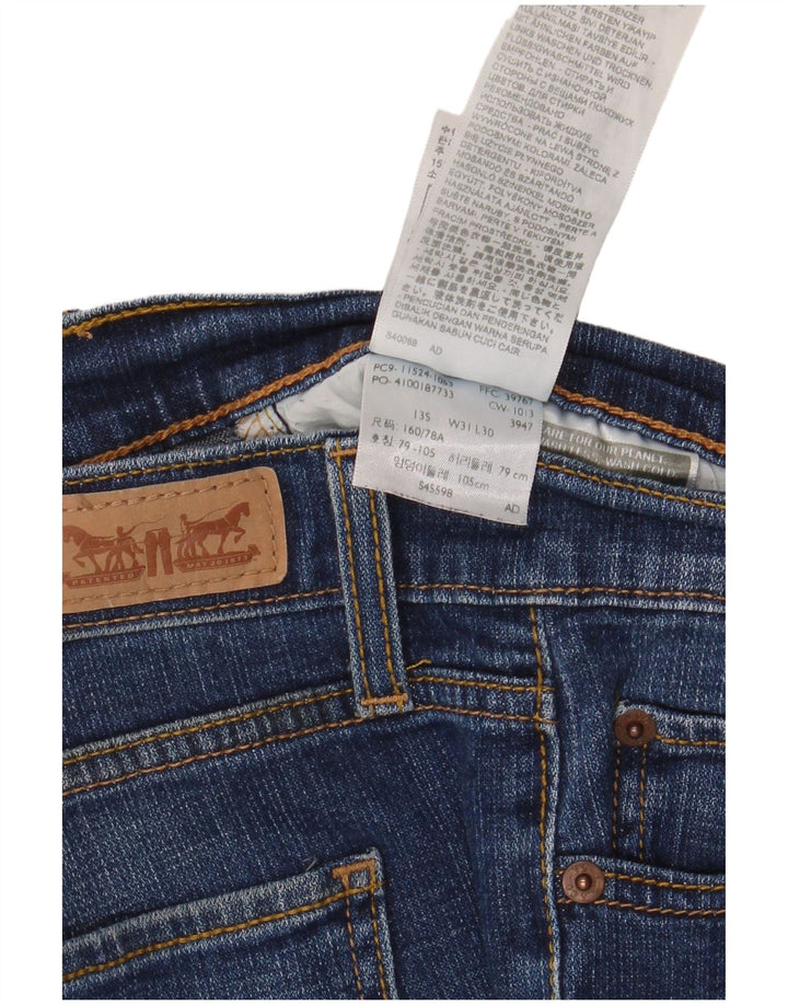 Levi's Dame 524 Too Superlow Bootcut Jeans W31 L30 Blå Bomuld