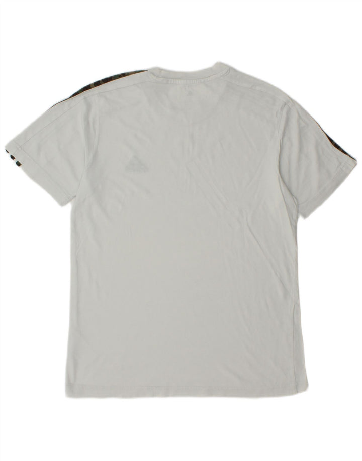 Adidas herre T-shirt top lille hvid bomuld