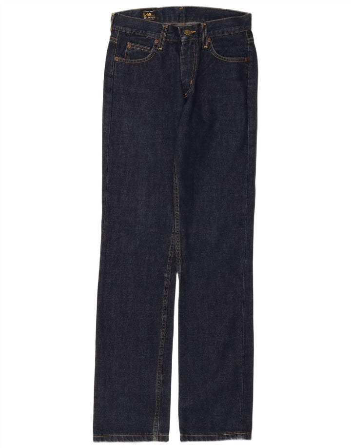 Lee Straight Jeans til mænd W28 L33 marineblå bomuld