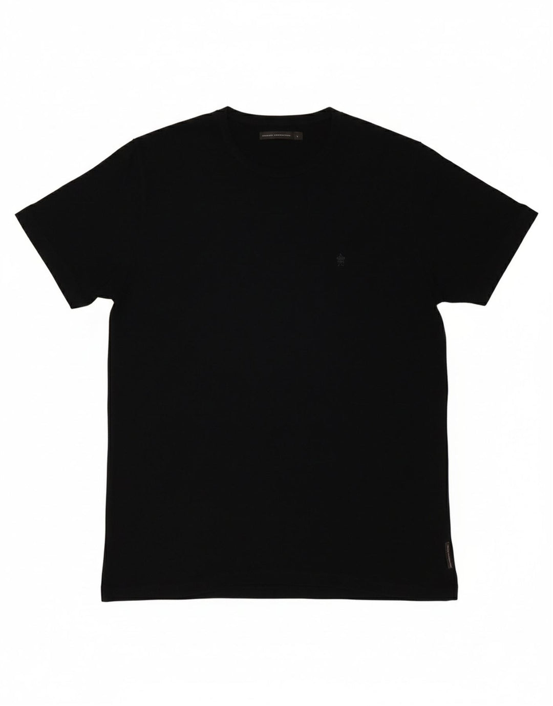 FRENCH CONNECTION Mens T-Shirt Top Large Black Cotton