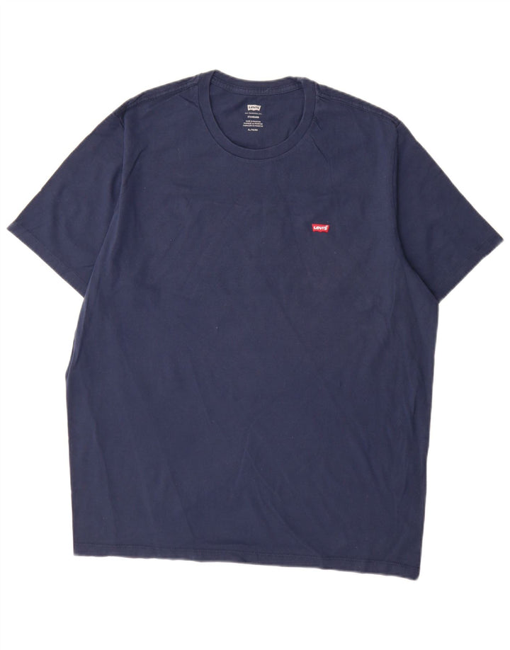 Levi's Herre Standard T-Shirt Top XL Marineblå Bomuld