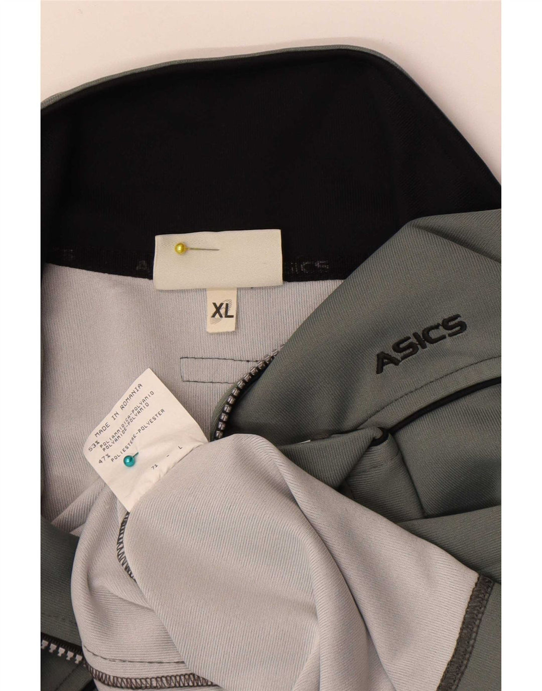 Asics træningsdragt topjakke til kvinder UK 18 XL Grå polyamid