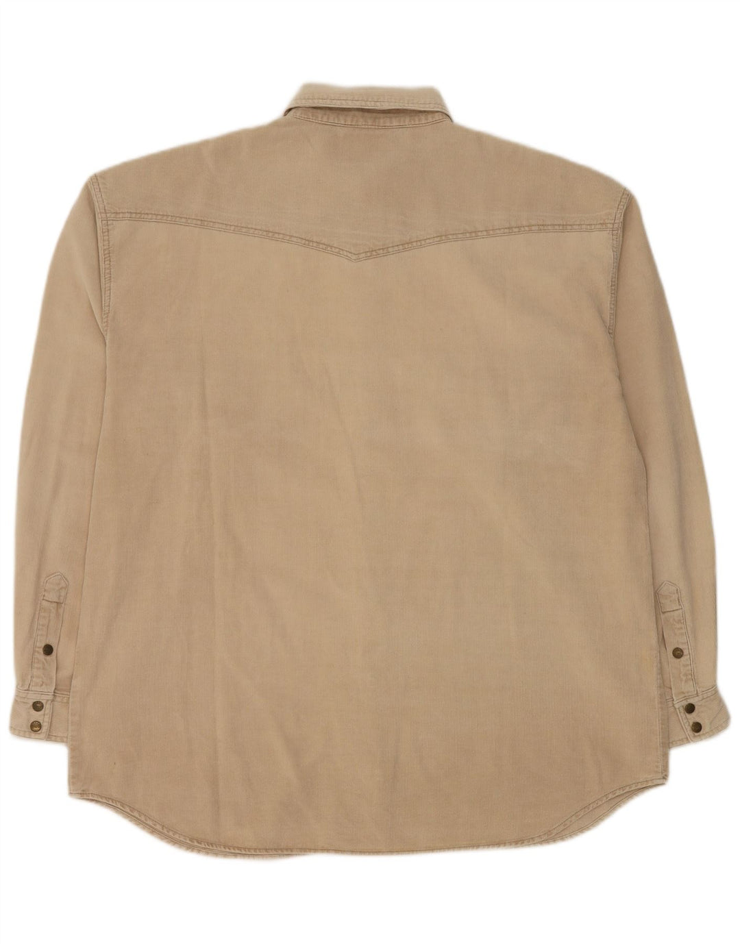Wrangler herre fløjlsskjorte 2XL beige bomuld