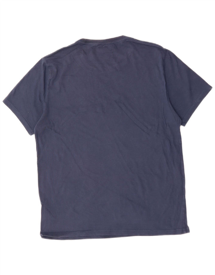 CONVERSE Herre Chuck Taylor Grafisk T-Shirt Top Medium Navyblå Bomuld