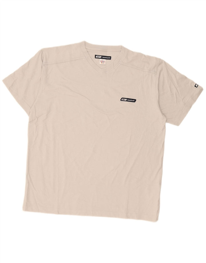 Reebok Herre T-Shirt Top XL Grå Bomuld