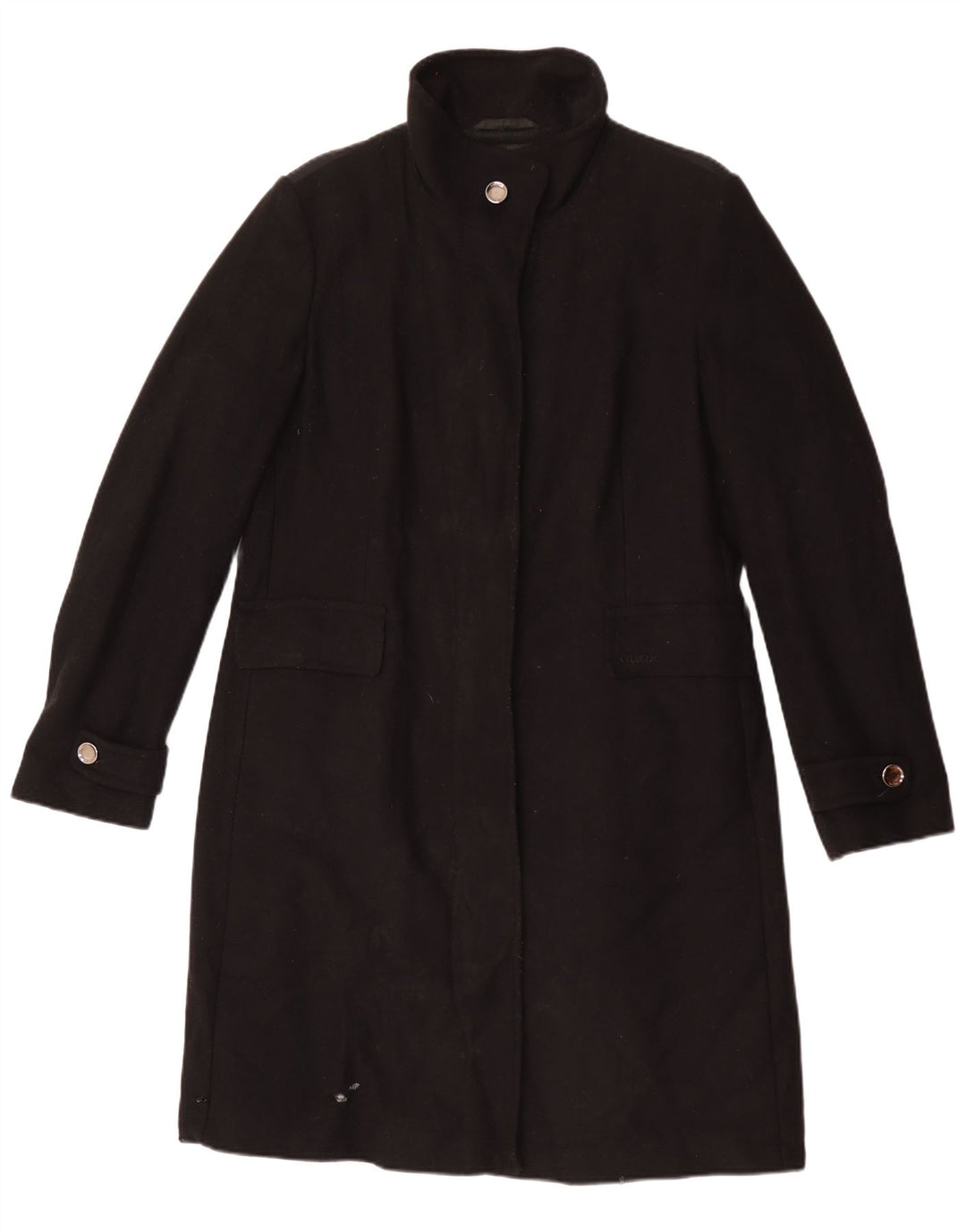 GEOX Womens Respira Overfrakke UK 16 Large Black Wool