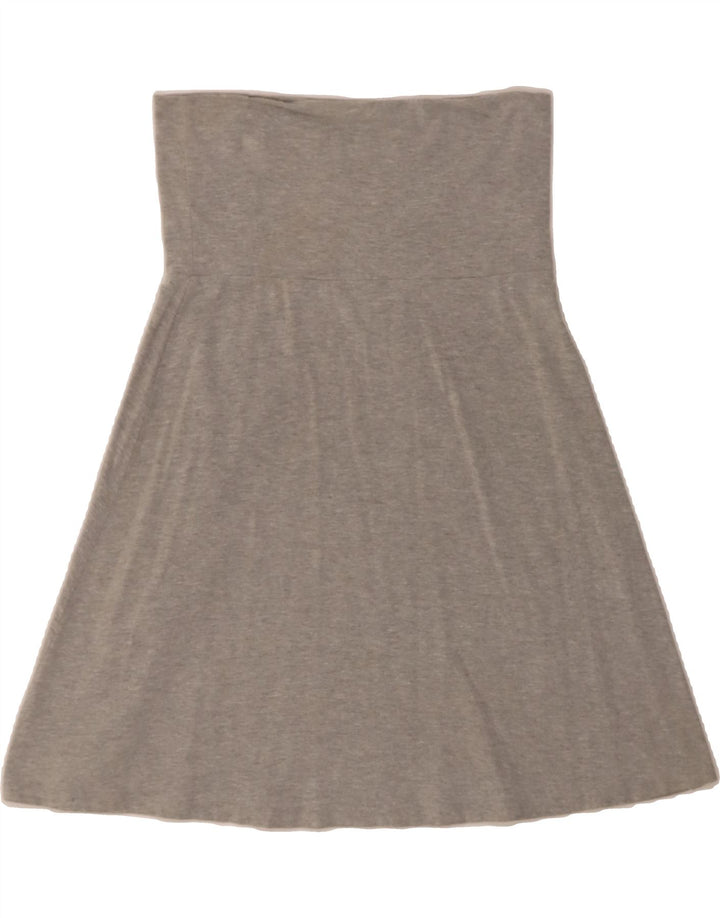 MOSSIMO Womens A-Line Skirt Small W30 Grey Cotton Vintage Mossimo and Second-Hand Mossimo from Messina Hembry 