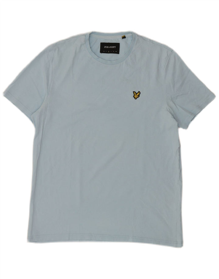 Lyle & Scott Herre T-shirt Top Medium Blue Bomuld