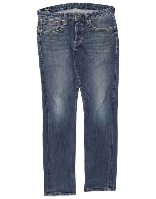 PEPE Jeans Mens Slim Jeans W34 L34  Blue Cotton