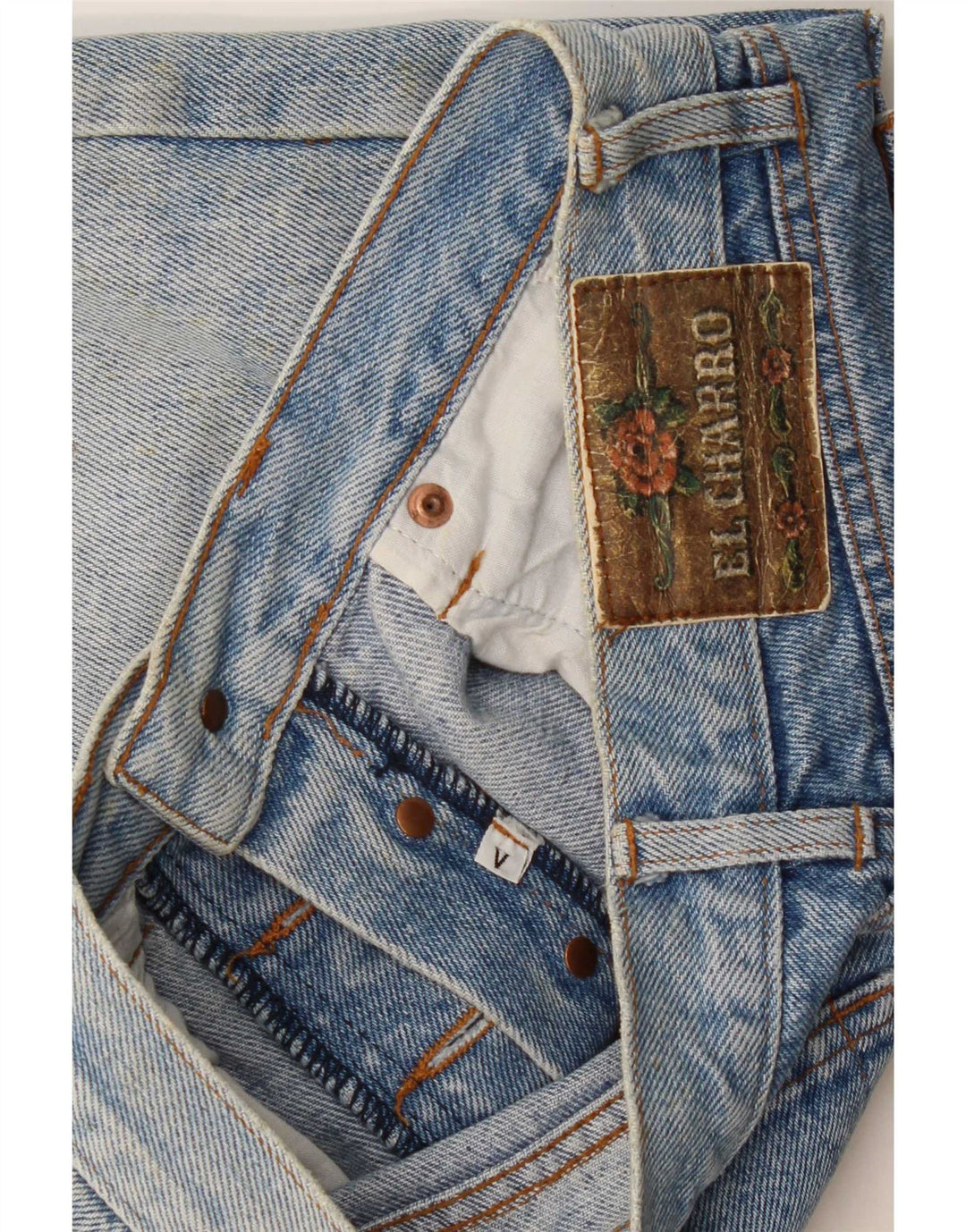 El Charro Dame tilspidsede jeans W28 L27 Blå