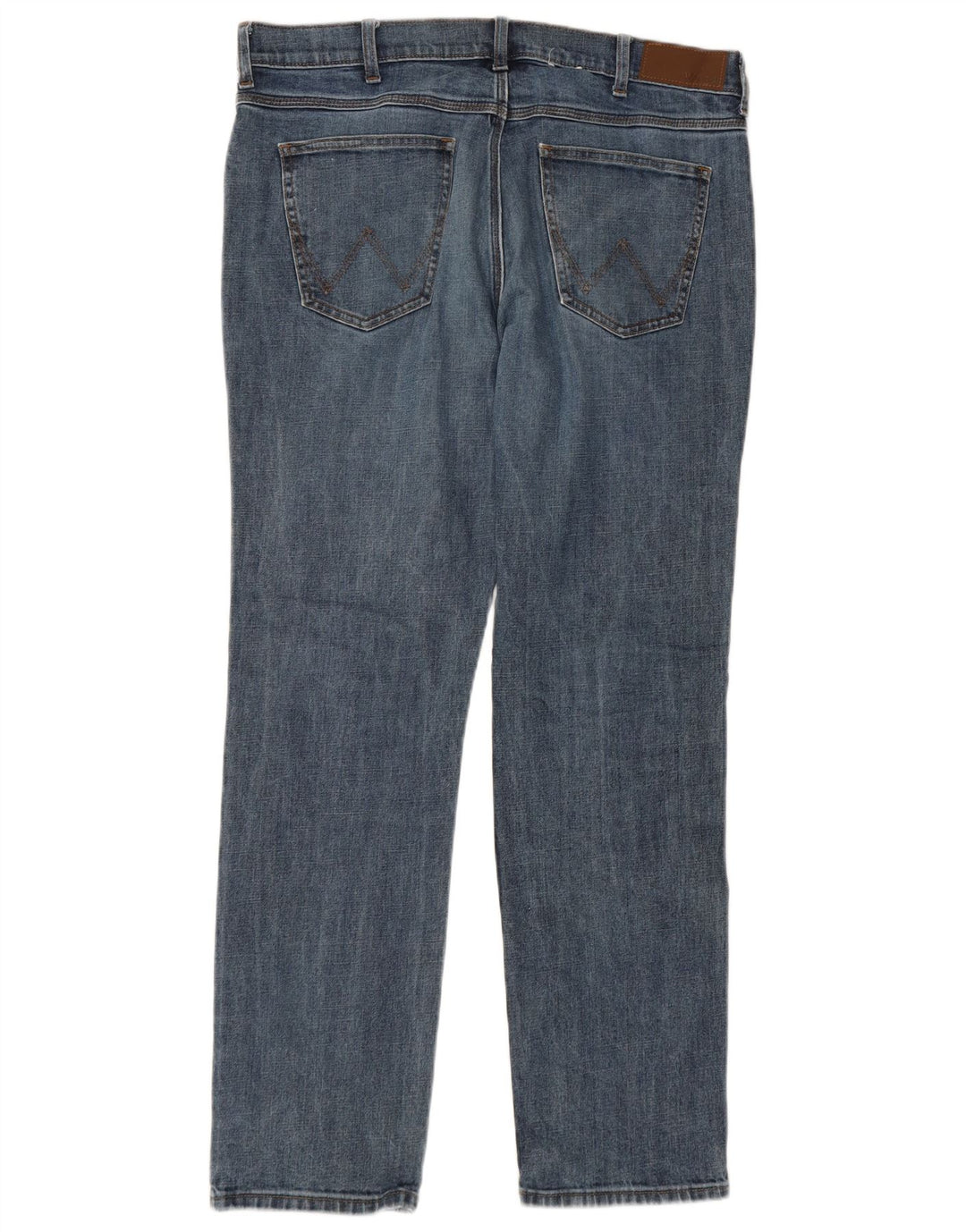 WRANGLER Mens Straight Jeans W36 L32 Blue Cotton