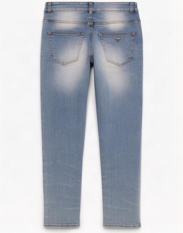 Guess Womens Crop Slim Jeans W30 L26 Blue
