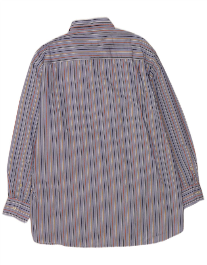 Paul & Shark Herre Yachting Shirt Størrelse 41 Mellem blå stribet bomuld